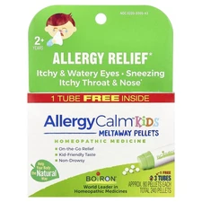 AllergyCalm Kids, 2+ Years, 3 Tubes, 80 Pellets Each