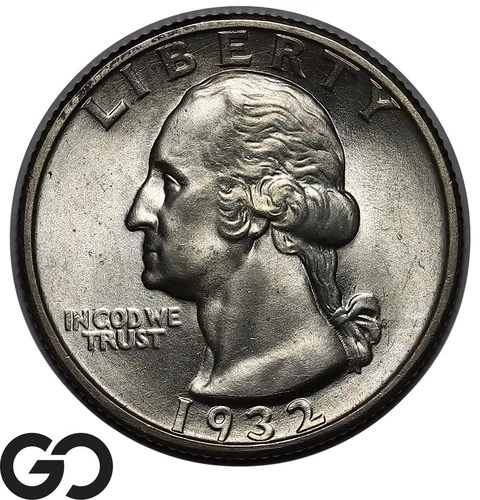 1932-S Washington Quarter, WOW, Scarce This Nice, Solid Gem BU++ Key Date!