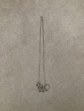 Silver and crystal beaded embellished diamanté jewel ring  necklace