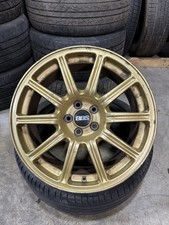 2004 Subaru Impreza WRX STi Factory Gold BBS 17x7.5 +53 Wheel 5x100 OEM Rim #2