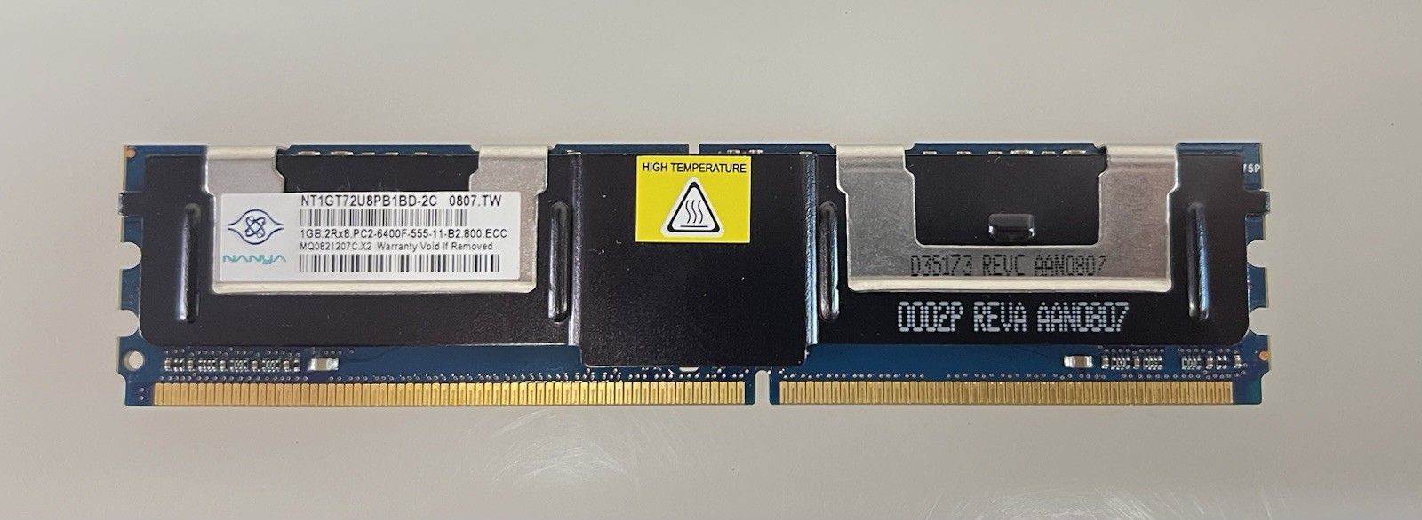 Memoria RAM FB-DIMM DDR2 1Gb Nanya NT1GT72U8PB1BD-2C