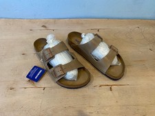 NWT Birkenstock Arizona Soft Footbed Sandal , Tobacco Leather , 45 / 12 - 12.5