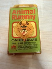 Vintage 1988 Golden Animal Rummy Cards with Rules - New SEALED