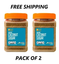 BetterBody Foods Organic Coconut Palm Sugar, 24 Oz New 2 Pack With Free Shipping