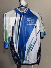 Hincapie Bike JDRF Ride For A Cure  Jersey Mens XL Cycling Full Zip