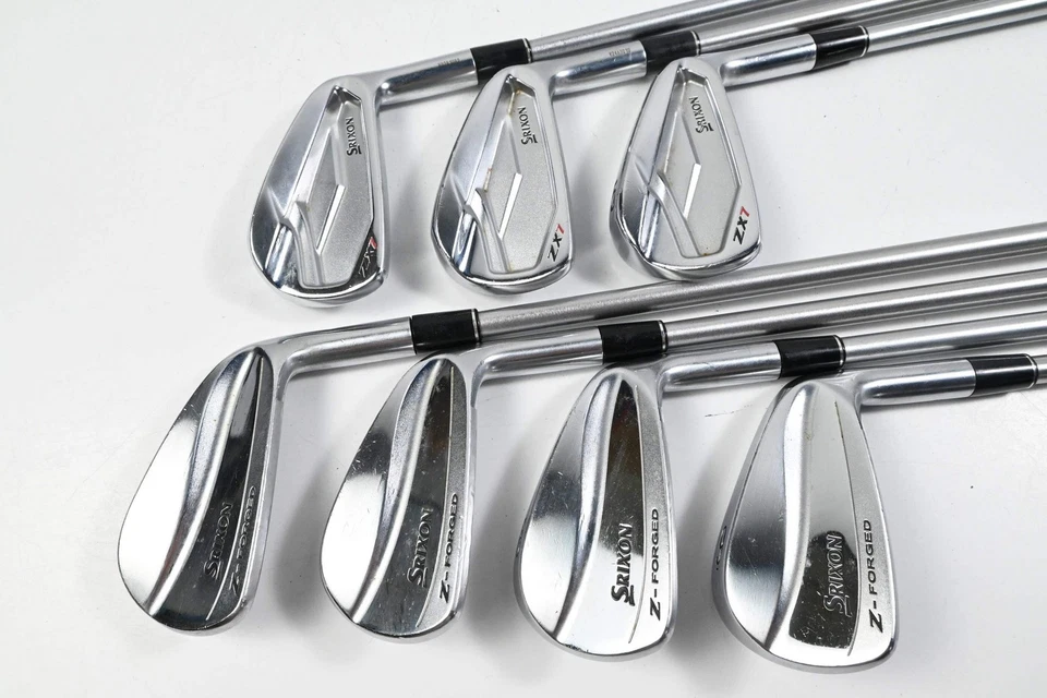 Srixon Z-Forged/Zx7 Combo Irons / 3-9i / Stiff Flex KBS Tour C-Taper 120 Shafts - Image 2 of 4