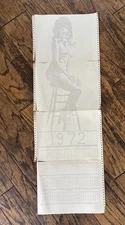 1972 Vintage ASCII Art Pin-Up Calendar Line Printer Computer Printout