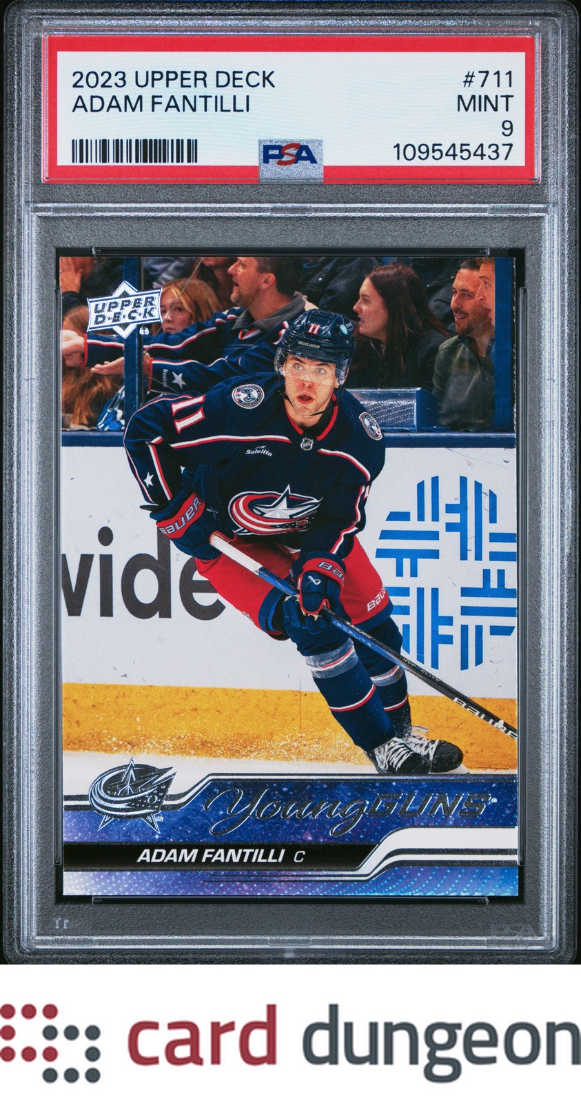 Adam Fantilli 2023 Upper Deck #711 - 109545437 PSA 9