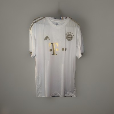 2022-2023 Sadio Mane #17 Bayern Munich White and Gold Jersey
