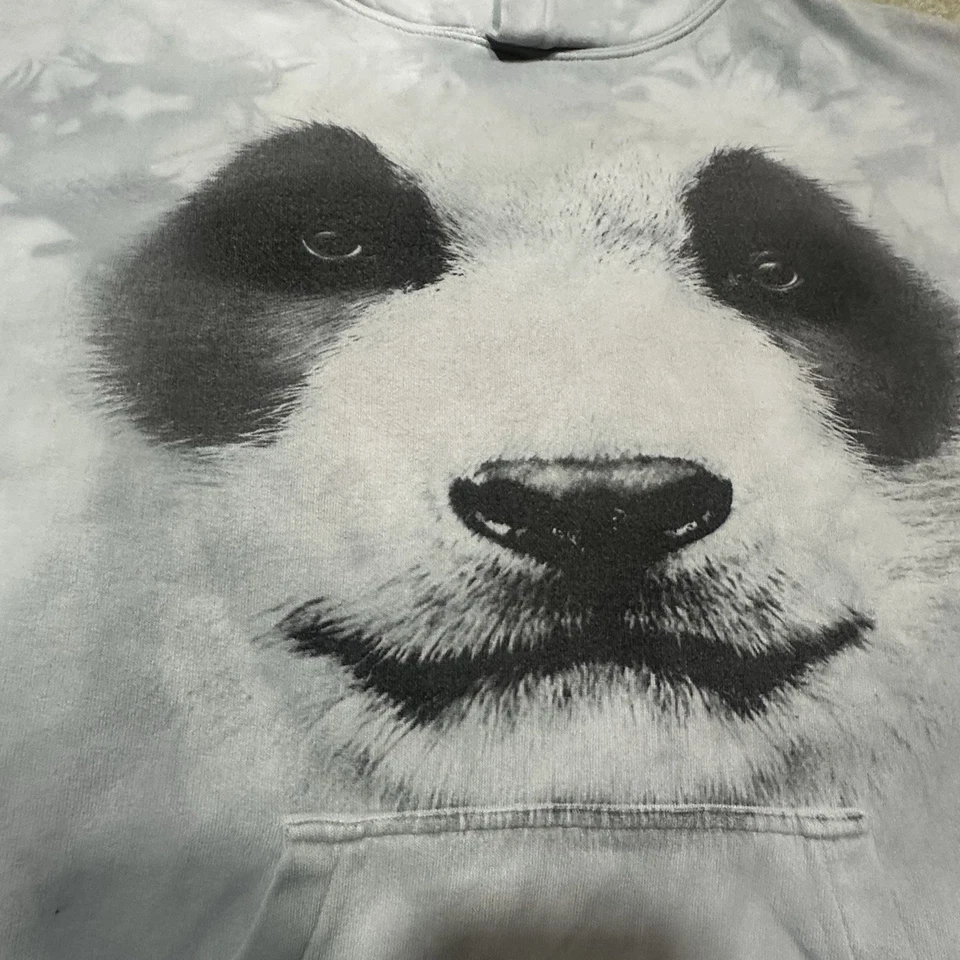 The Mountain Panda Hoodie Sweatshirt Mens Medium White Blue San Diego Zoo - Image 3 of 4