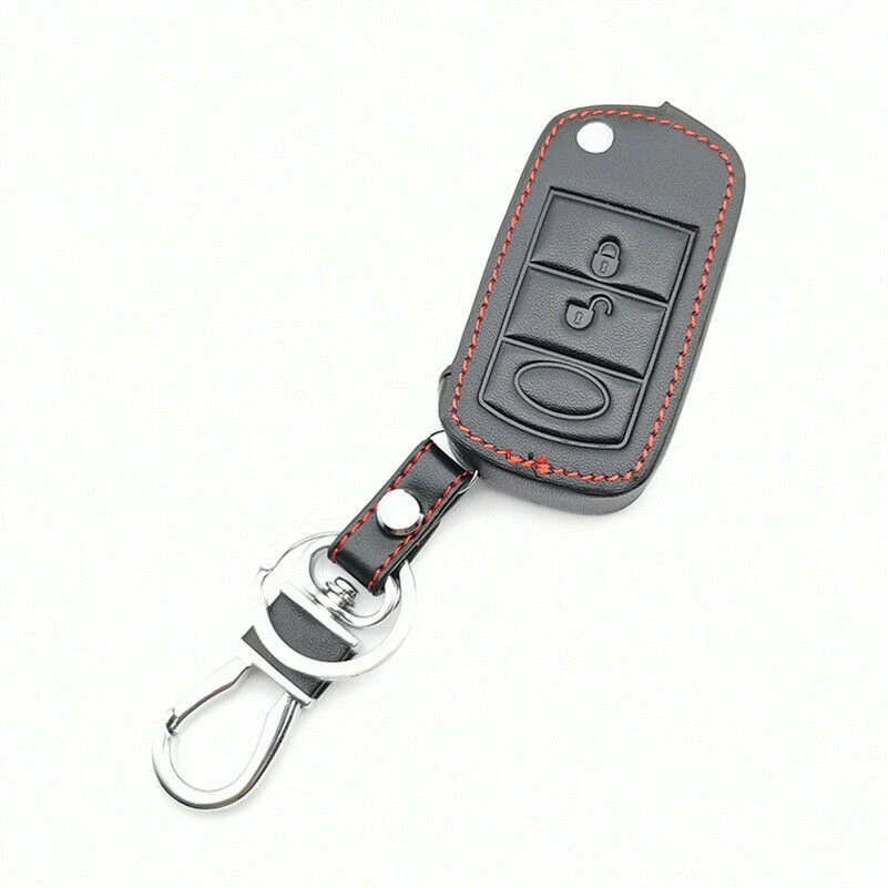 Leather Car Remote Key Fob Case Shell Cover For Land Rover LR3 Range Rover Sport - Image 3 of 4