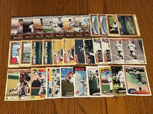 2010 TOPPS BASEBALL INSERT LOT 34 CARDS JETER NOLAN RYAN BABE RUTH TY COBB +