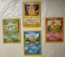 Pokemon Starters - Pikachu, Charmander, Squirttle and Bulbasaur