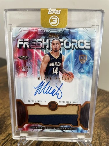 2025 Topps Three - Micah Peavy Fresh Force Rookie Patch Auto 14/25🔥🔥