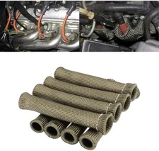 Spark Plug Heat Cover 2500Degree High Temp Heat Tape Protection 8pcs Heat sleeve