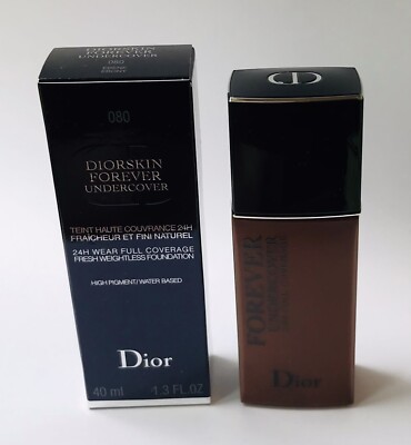 Dior Diorskin Forever Foundation 080 Ebony Undercover 24H Full Coverage