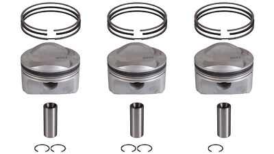 3x Kolben rechts 1-3 Übermaß +0,5 Audi A8 4E 3,2 FSI V6 quattro BYU BPK NEU