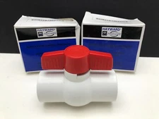 2 Genuine Hayward Pool Part PVC 1" compact Ball Valves SOC EPDM TPV QVC1010SSEW