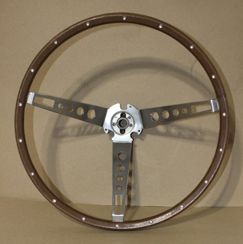 Orig 1965 1966 Mustang Fastback Deluxe Wood Steering Wheel 1967 Fairlane SAAC - Picture 4 of 8