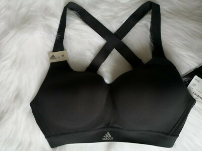 adidas Sport-BH mit Kreuzträger Sport-Top Fitness schwarz BK2173 CMMTTD X