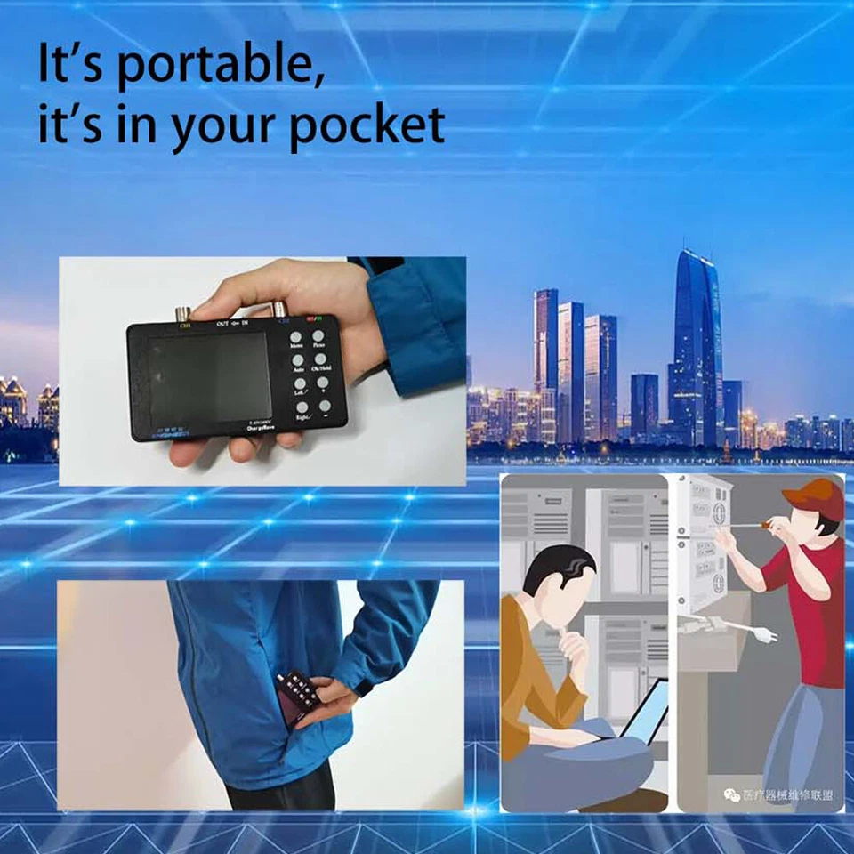 Portable Handheld Digital Oscilloscope 2 Channels 50Msa/s 2MHz With Probe T7N7 - Image 3 of 4