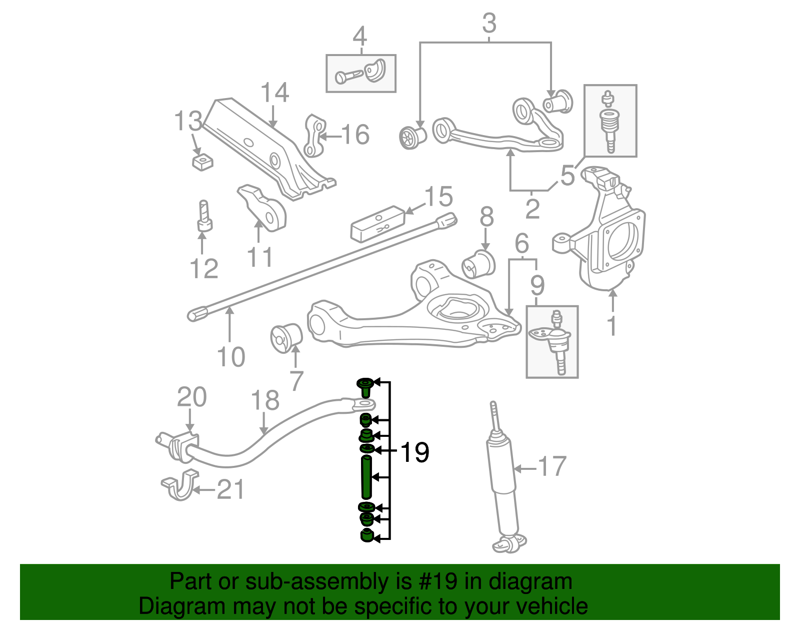 Genuine GM Front Suspension Stabilizer Shaft Link 10385580 eBay