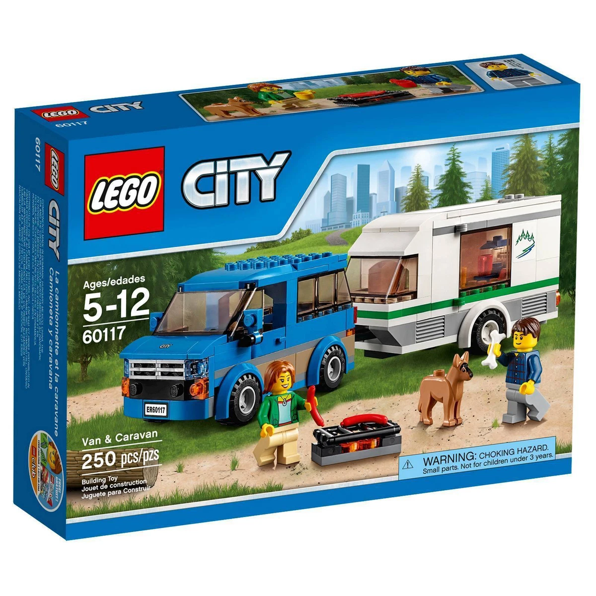 60117 VAN & CARAVAN lego city town SEALED legos set NEW suv camper trailer  RV