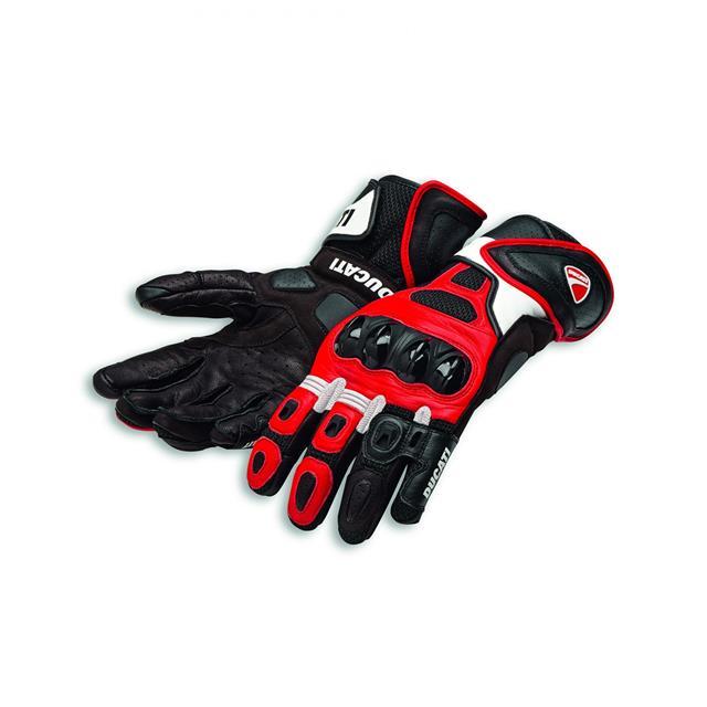 GUANTI MOTO IN PELLE ORIGINALI DUCATI SPEED AIR C1 ROSSO/NERO 98104209 TAGLIA S