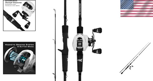 Ultimate Crixus 7' Fishing Rod & Reel Combo with Comfortable SuperPolymer Grip - Picture 2 of 11