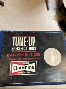VINTAGE 1954-1963 CHAMPION TUNE-UP SPECIFICATIONS MANUAL