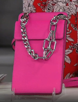 Vince Camuto - Pebble Leather Small Crossbody - Liya - Lipstick Pink