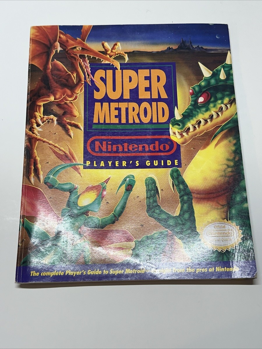 Nintendo Super Metroid Strategy Guide With Poster/Map 45496690755