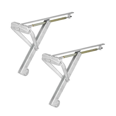 2x Universelle Ausdrehstütze, 1600 kg Stütze Caravan 605x260x500mm Kurbelstütze