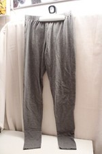 GIRLS KIDS CHILDRENS PLAIN COTTON FULL LENGTH LEGGINGS Heather Gray Size 10