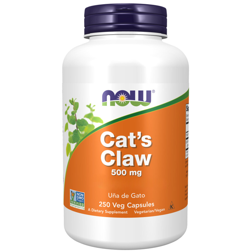 Now Foods, garra de gato, 500 mg, 250 veg. Cápsula