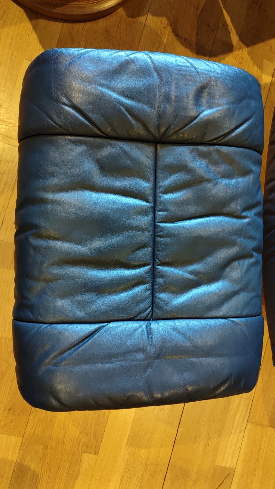 2 Ekornes Stressless Recliner Chairs, Footstools and Tables Dark