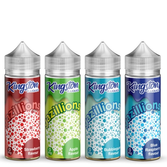 Kingston E Liquid 100ml E Juice Nicotine Free 0mg ALL Flavours VAPE