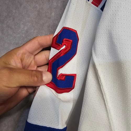 Vintage 90s Starter NHL New York Rangers Brian Leetch 2 Hockey Jersey Mens L - Picture 3 of 6
