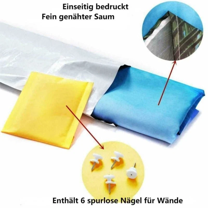 Schneewald Natur Poster XXL Wandteppich Wandbehang Wandtapete Hintergrund - Bild 4 von 4