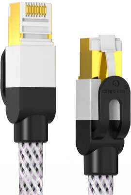 OFNPFTTH Cat 7 Ethernet Kabel 5m Highspeed Nylon geflochten LAN Patchkabel RJ
