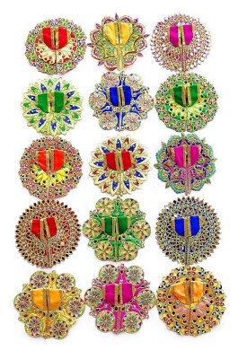 Thakurji Kanha Bal Ladu Gopal Dress Poshak Set 10, Multicolor, Size 4