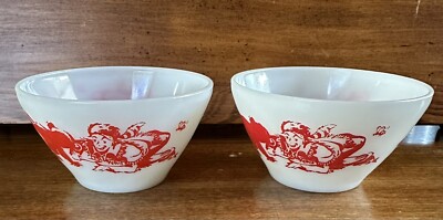 食器 227 Fire King Davy Crockett Bowl 2p 227 Fire King Davy Crockett Bowl 2p - メルカリ