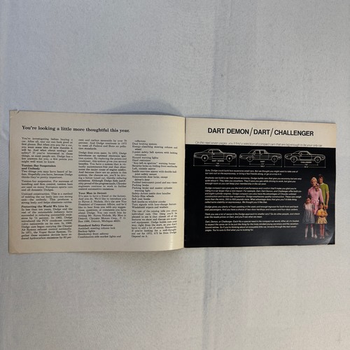 1972 Dodge Car Sales Brochure Catalog Dart Demon Challenger Coronet Charger + - Picture 3 of 18