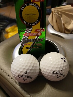 Golf Balls Assortment Of 15 Inc- Topflight And 2 Callaway, Dunlop, Srixon