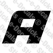 JERSEY LETTER A Vinyl Die Cut Decal Sticker - Sport Athlete Alphabet Text - A4