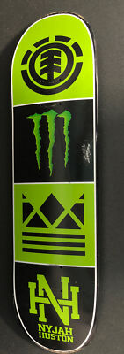 Nyjah Huston Monster Energy Element Skateboard With Creature Grip