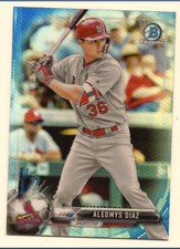 ALEDMYS DIAZ 2017 BOWMAN CHROME BLUE REFRACTOR /150