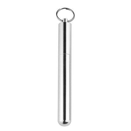 Pocket Toothpick Holder Waterproof Useful Alloy Box Keychain Metal Pill Nice - Picture 2 of 9