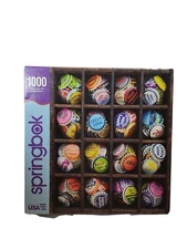 Springbok 1000 Piece Puzzle  COLORFUL CAPS - Bottle caps - 24" x 30" Open Soda 