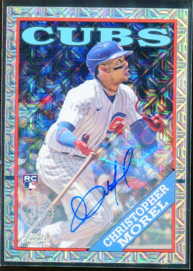 2023 Topps Christopher Morel /249 Silver Pack Mojo Refractor Auto #T88C-4 Cubs
